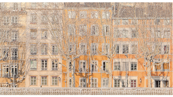 251cmx135cm;papier peint;décoration;motif urbain;ville